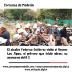 Alcalde Federico Gutiérrez supervisa obras en Belén Los Alpes: Inicia la construcción de los Recreos Deportivos