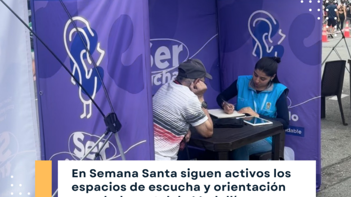 espacios de escucha y orientación en salud mental de Medellín