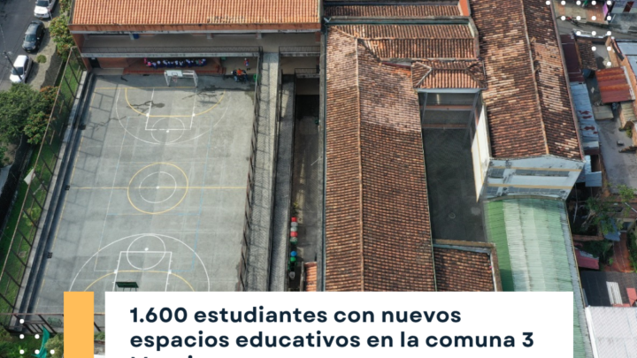 1.600 estudiantes de Manrique ya tienen colegio renovado