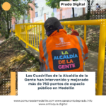 Cuadrillas de la Alcaldía de la Gente en Medellín