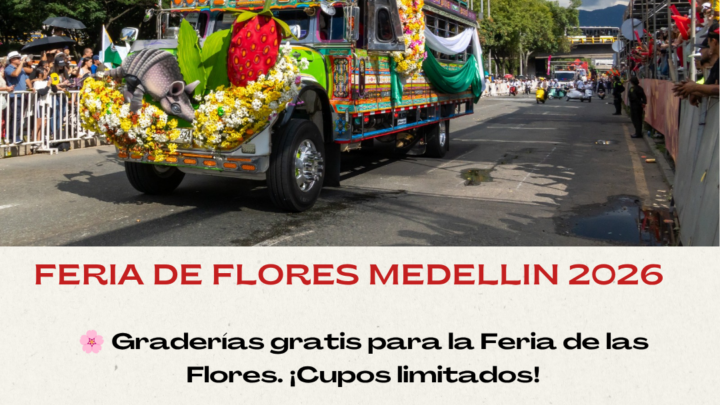 nscripciones para elingreso a las graderías de los desfiles de la Feria de las Flores