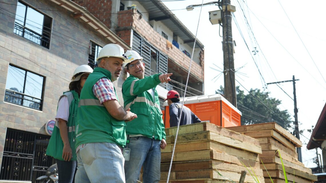 Obras quebradas priorizadas avanzan Medellín